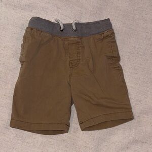 Cat & Jack Tan Shorts with Gray Waistband